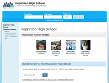 Tablet Screenshot of hopkintonhighschool.org